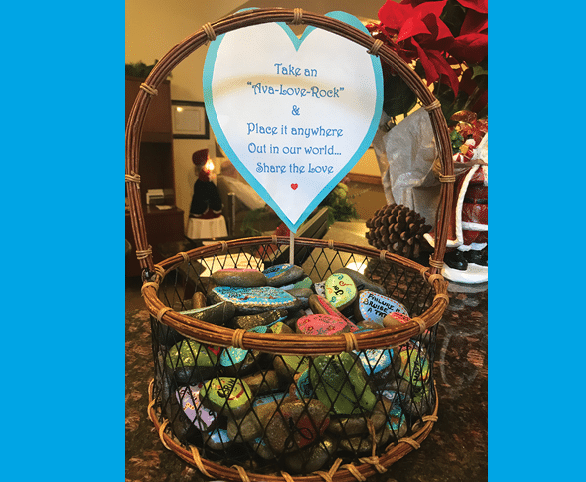 Avamere at Sandy senior living Love Rocks in Sandy, Oregon