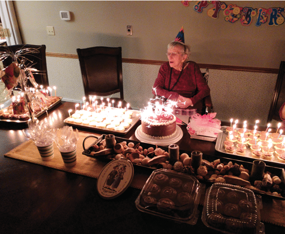 Faye Nygard's 103rd Birthday at Avamere at Sandy senior living in Sandy, Oregon