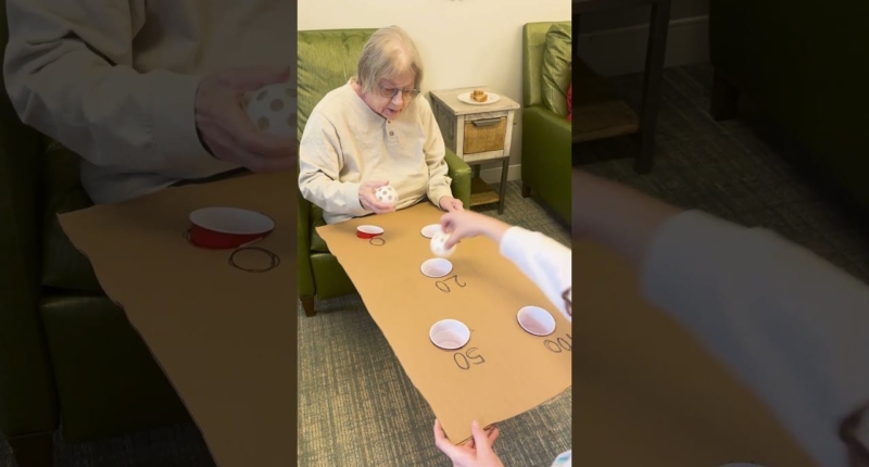 Seniors Play Ski Ball